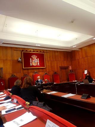 El presidente del Tribunal Superior, Jesús Chamorro, durante la rueda de prensa